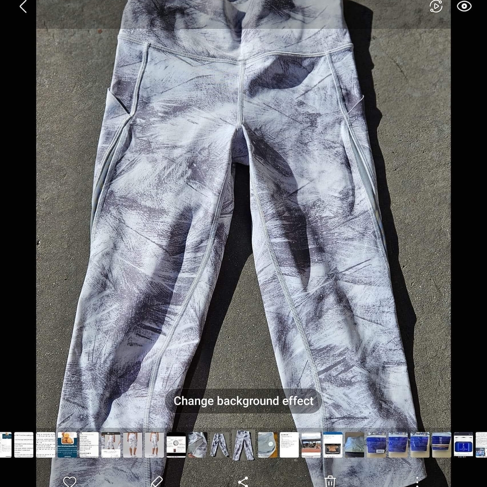 Lululemon Athletica Gray Patterned Leggings